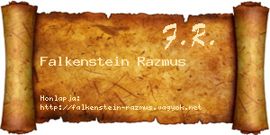 Falkenstein Razmus névjegykártya